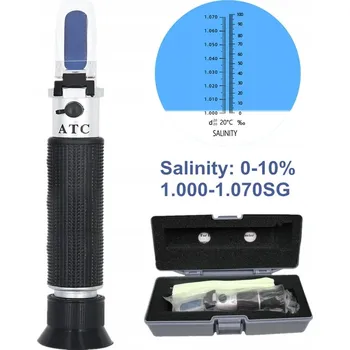 Refraktometr Měřič Solnosti Moře Měřič Koncentrace Slané Vody 1.000-1