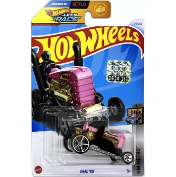 autíčko Dragtor Pink - HOT WHEELS