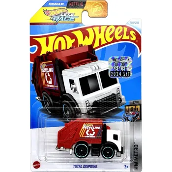 autíčko Total Disposal Red - HOT WHEELS