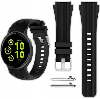 Řemínek na hodinky Řemínek Vanfone pro Garmin 20mm černý