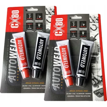 Průmyslové lepidlo CX80 AUTO WELD epoxidové lepidlo – tvrdidlo pro svařování za studena ve stříkačce x2