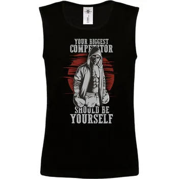Pánské tričko Tričko Your Biggest Competitor Druh: Pánské, Barva: Černá, Velikost: XL