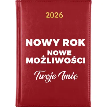 Diář Knižní kalendář 2026 A5 červený