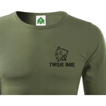 Pánské tričko Tričko ForestMax s dlouhým rukávem Forestmax Kapr č. 12 + Tvé jméno, dlouhý rukáv vel. XL