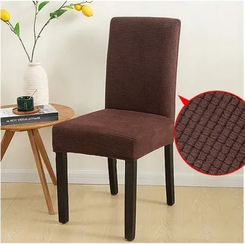 Potah na židli Hnědý potah na židli