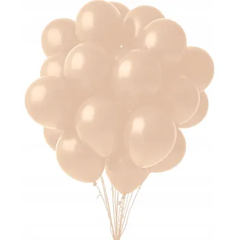 Balónek Sada béžových latexových balónků, 30 cm, 25 Ks