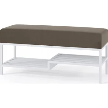 Čalouněná lavice Bettso 80 x 45 x 35 cm šedá