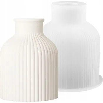 Váza Silikonová forma na sádrové odlitky - pruhovaný flakon, váza, dekorace GH-FS312