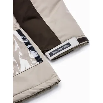 Pánská bunda Ombre Clothing Pánská zimní bunda Boumel béžová M C460