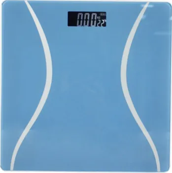 Osobní váha ELEKTRONICKÁ KOUPELNOVÁ VÁHA S LCD DISPLEJEM DO 180 KG MODRÁ
