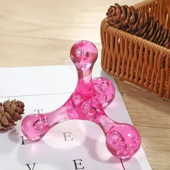 Masáž Masážní pomůcka 4 koule na záda a nohy | masážní pomůcka, masérský nástroj - Růžový