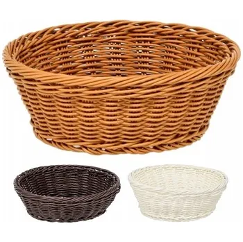 Krabice na pečivo KOŠÍK KOŠÍČEK KULATÝ NA PEČIVO CHLÉB ROHLÍKY POTRAVINY OVOCE