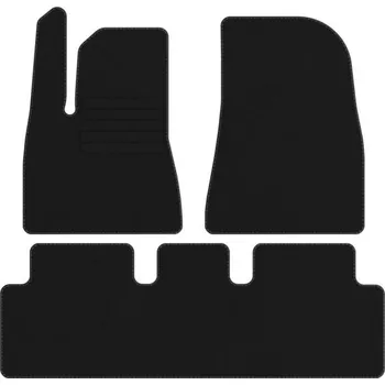 autokoberec Koberce Edecor velurové 3 ks