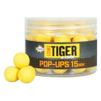Boilies Dynamite Baits Pop-Ups Sweet Tiger&Corn 15 mm|DY1954