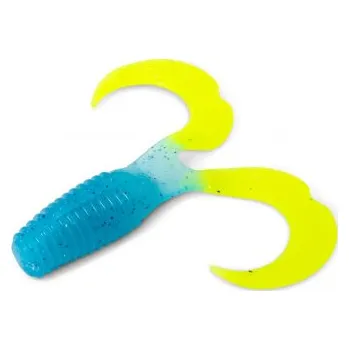 Umělá nástraha Iron Claw nástraha Curly One Blue Chartreuse 12cm-8048755