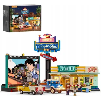 ostatní stavebnice Stavebnice LUMIBRICKS Night Glow Drive-in | L9081 | 1760 dílů | 16+