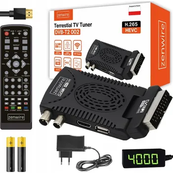 Set top box Tuner Dekodér Satelitní DVB-T2 HEVC H.265 WiFi pro Pozemní Televizi, Stick