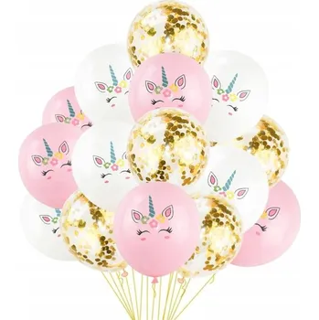 Balónek Balónky Sada 15ks Jednorožec Konfety Narozeniny