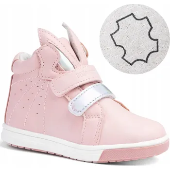 Pracovní obuv Kotníkové boty pro dívky, kožená stélka, roztomilé, měkké, lehké nad kotník Wojtyłko 23