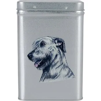 Dóza na potraviny Plechová dóza s obrázkem psa plemene irský vlkodav