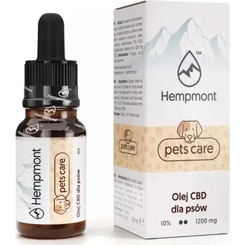 CBD konopný olej pro psy 10% 1200 mg, Hempmont Pets Care