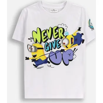 Chlapecké tričko Mimoni Bílé tričko s krátkým rukávem, velikost 104 Coccodrillo WC5