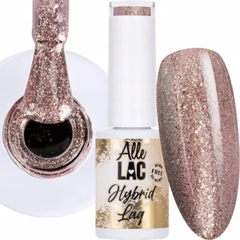 Lak na nehty Hybridní lak ALLELAC 5g Masquerade Béžový Třpytivý lak Č. 95