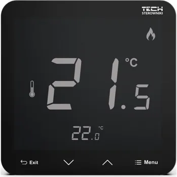 Termostat Bezdrátový pokojový termostat TECH R-8s PLUS, černý