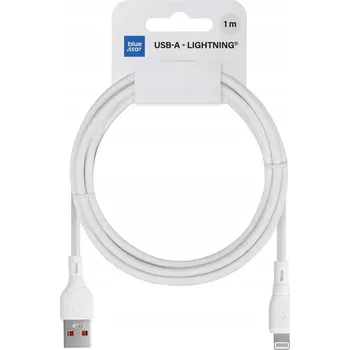 Datový kabel Kabel Blue Star USB - Apple Lightning 1 m bílý