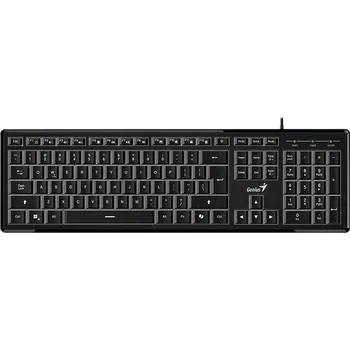 Klávesnice Genius SlimStar 820, CZ/SK klávesnice, tenká, drátová (USB), černá