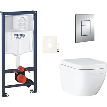 Klozet Grohe Závěsný wc set do lehkých stěn / předstěnová montáž Euro Ceramic SIKOGRSEUE