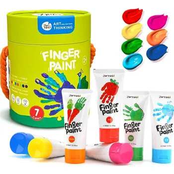 kreativní sada Jarmelo Prstové barvy 7 x 60 ml