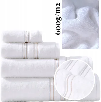 Ručník Bambusový ručník do koupele Spod Igły i Nitki 50x90 cm