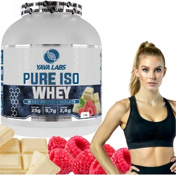 Protein Pure Iso Whey 2 kg Proteinový izolát - bílá čokoláda s malinami
