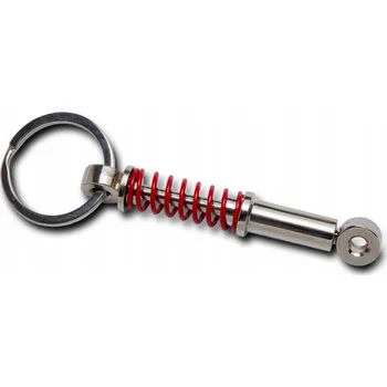 Přívěsek na klíče - tlumič s červenou pružinou