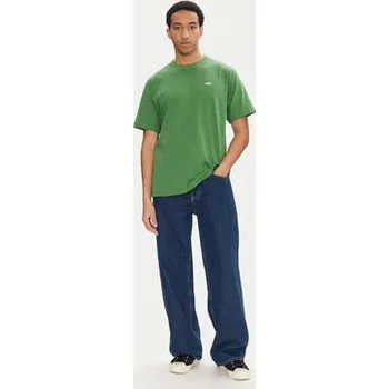 Pánské tričko Vans T-Shirt Left Chest II VN000P1P Zelená Loose Fit L