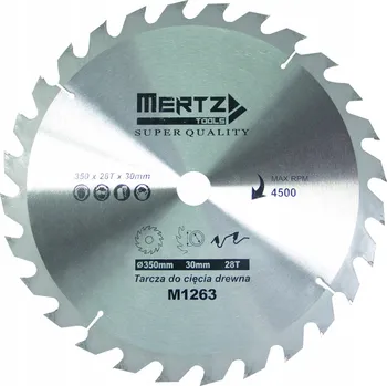 Pilový kotouč Pilový kotouč Mertz na dřevo s karbidovými zuby M1277 400x30x60Z