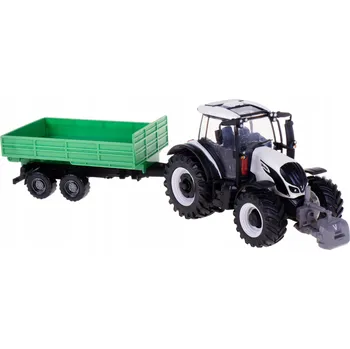 autíčko TRAKTOR VALTRA N174 S PŘÍVĚSEM KOV/PLAST BBURAGO