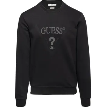 Pánská mikina Pánská Mikina GUESS STITCHED TRIANGLE CN SWEATSHIRT M4RQ15KBK32-JBLK – Černá S
