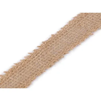 Stuha Jutová stuha šíře 25 mm METRÁŽ - režná přírodní