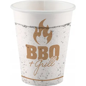 Party nádobí Papírové Kelímky na grilování a BBQ párty 500ml