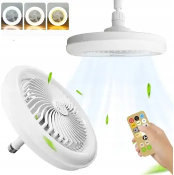Dekorativní svítidlo Lampa s ventilátorem Stropní ventilátor se světlem LED dálkový ovladač E27 3000-6500k
