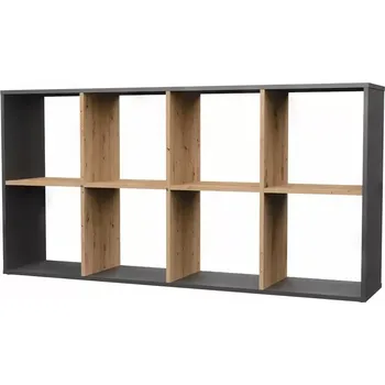 regál Regál Manja 2x4 - antracit/dub artisan - SLEVA 3% s kodem radost25