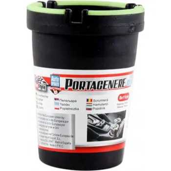 Popelník Černý fluorescenční Popelník automobilová 8x11CM