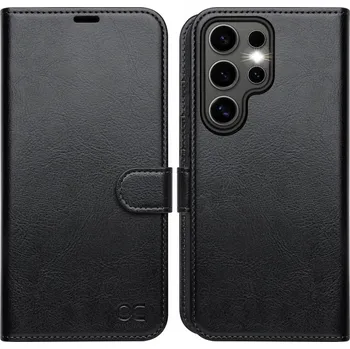 Pouzdro na mobilní telefon OCASEE pouzdro s klopou pro Samsung Galaxy S25 Ultra černé PREMIUM