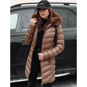 Dámská cargo bunda Dstreet Dámská zimní bunda Crystal hnědá L TY4774 54077