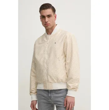 Pánský bomber Oboustranná dětská bomber bunda Tommy Hilfiger MW0MW38707 béžová 80X, vel. L