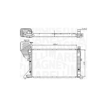 Chladič motoru Chladič, chlazení motoru MAGNETI MARELLI 350213177400