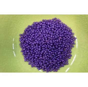 Dětské navlékací korálky Korálky PRECIOSA rokajl vel.8/0 - fialová lesklá - 10g