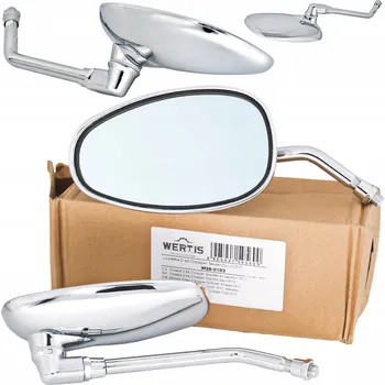 Zrcátko pro motocykl Zrcátka pro Skútr Motocykl Čtyřkolku Motor Kolo Koloběžku M8 Chrom ZIPP WERTIS